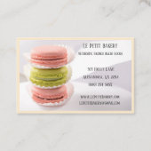 Pink Green Bakery Baker Konditor Koch Macaron Visitenkarte (Vorderseite)
