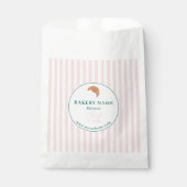 Pink Green Bakery Logo Product Packaging Bag Geschenktütchen (Vorderseite)