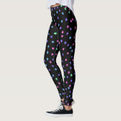 Pink Green Blue Lila Stars Muster Leggings (Links)