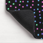 Pink Green Blue Lila Stars Muster Mousepad (Ecke)