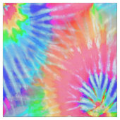 Pink, Green & Blue Psychedelic Gefärbte Krawatte G Stoff (Muster)