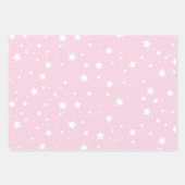 Pink Green Blue Wrapping Paper - Star Design Geschenkpapier Set (Vorderseite)