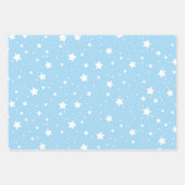 Pink Green Blue Wrapping Paper - Star Design Geschenkpapier Set (Vorderseite 3)