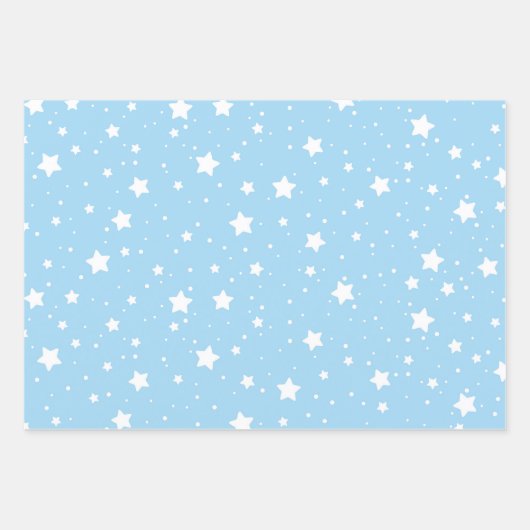 Pink Green Blue Wrapping Paper - Star Design Geschenkpapier Set (Vorderseite 3)