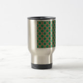 Pink Green Blume Muster Reisebecher (Mittel)