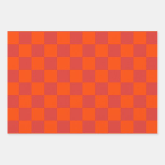 Pink Green Checkered Gingham Pattern Geschenkpapier Set (Vorderseite 2)