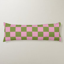 Pink Green Checkered Gingham Pattern