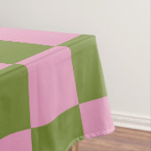 Pink Green Checkered Gingham Pattern Tischdecke (Beispiel)