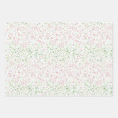 Pink Green Confetti Dots Birthday Geschenkpapier Set (Vorderseite 2)
