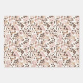 Pink Green Confetti Dots Birthday Geschenkpapier Set (Vorderseite)