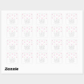 Pink Green Confetti Save the Date Stickers (Blatt)