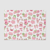 Pink & Green Coquette Summer Beach Vacation Seidenpapier (Vorderseite)