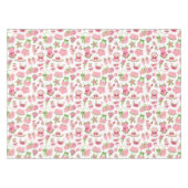 Pink & Green Coquette Summer Beach Vacation Tischdecke (Vorderseite (Horizontal))