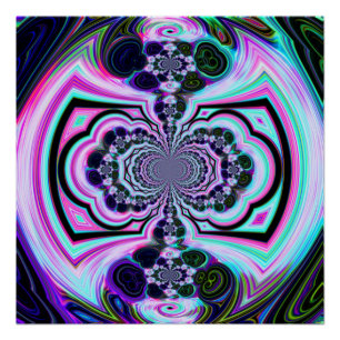 Pink Green Cosmic Spectacular Perfektes Poster