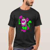 Pink Green Crazy Monkey T-Shirt (Vorderseite)