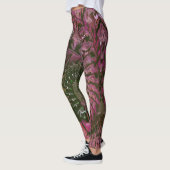Pink Green Fractal Art Leggings (Links)
