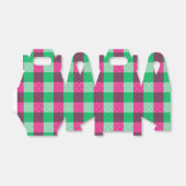 Pink Green Gingham Karo Design Geschenkschachtel (Ungefaltet)