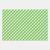 Pink & Green Gingham & Palm Trees Geschenkgutschei Geschenkpapier Set (Vorderseite 3)