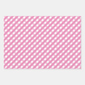 Pink & Green Gingham & Palm Trees Geschenkgutschei Geschenkpapier Set (Vorderseite)