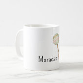 Pink Green Gold Mexican Maracas  Kaffeetasse (Vorderseite Links)