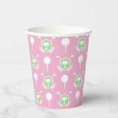 Pink & Green - Golf League Party Cup Pappbecher (Vorderseite)