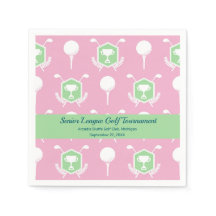 Pink & Green - Golfparty-Tischwäsche
