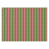 Pink Green Harlequin Checkered Design  Tischdecke (Vorderseite (Horizontal))