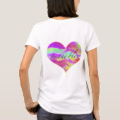 Pink Green Heart T-Shirt (Rückseite)