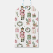 PINK & GREEN HOLIDAY NUTCRACKER FIGURES GESCHENKANHÄNGER (Vorderseite)