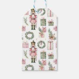 PINK & GREEN HOLIDAY NUTCRACKER FIGURES GESCHENKANHÄNGER