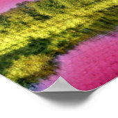 Pink Green Landschaft Poster (Ecke)