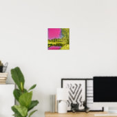 Pink Green Landschaft Poster (Heimbüro)