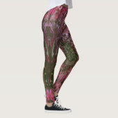 Pink Green Lt Fractal Art Leggings (Rechts)