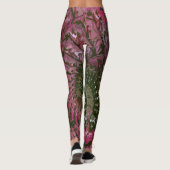 Pink Green Lt Fractal Art Leggings (Rückseite)