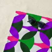 Pink Green Mod Pattern Beach Handtuch (Beispiel)