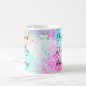 Pink Green Motivierend Quoting Office Unternehmer Kaffeetasse (Mittel)