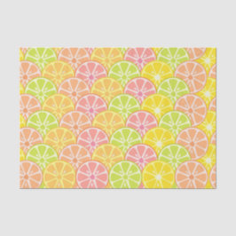 PINK GREEN ORANGE YELLOW FRUIT SLICS SEIDENPAPIER