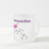 Pink Green Paint Mattiert Glass Tasse Cup (VorderseiteRechts)