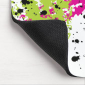Pink Green Paint Splash Ink Personalisiert Mousepa Mousepad (Ecke)