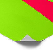 PINK & GREEN PEACE SIGN DESIGN POSTER (Ecke)