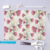 Pink & Green Peonies Muster Seidenpapier (Handwerk)