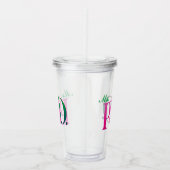 Pink & Green PhD Acrylic Tumbler Acryltrinkbecher (Rechts)