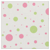 Pink Green Polka Dot Geometrie Stoff (Nahaufnahme)
