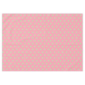 Pink Green Polka Dots Tischdecke (Vorderseite (Horizontal))