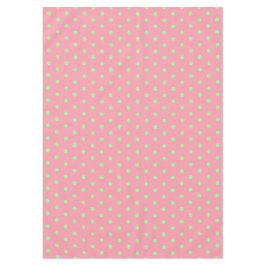 Pink Green Polka Dots Tischdecke