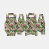 Pink & Green Protea Blume Muster Geschenkschachtel (Ungefaltet)