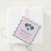 Pink Green Retro Pickleball 30. Geburtstag Geschenkanhänger (Beispiel)