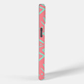 Pink & Green Retro Psychedelic Design Case-Mate iPhone Hülle (Rückseite / Rechts)