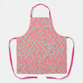 Pink & Green Retro Psychedelic Design Schürze (Vorderseite)