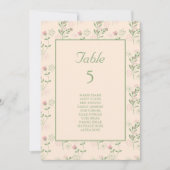 Pink Green Retro Y2K 70er Blume Muster Einladung (Vorderseite)